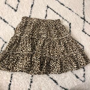 shein leopard skirt